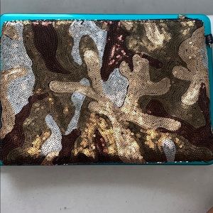 sequin clutch pouch